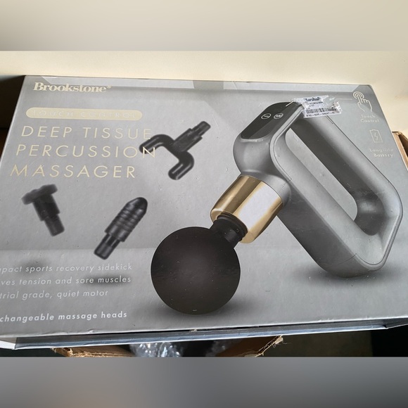 Brookstone Other - Touch control deep tissue percussion massager